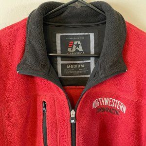 J.America Sportwear Northwestern Chiropractic Med Full-Zip Heavy Fleece Jacket